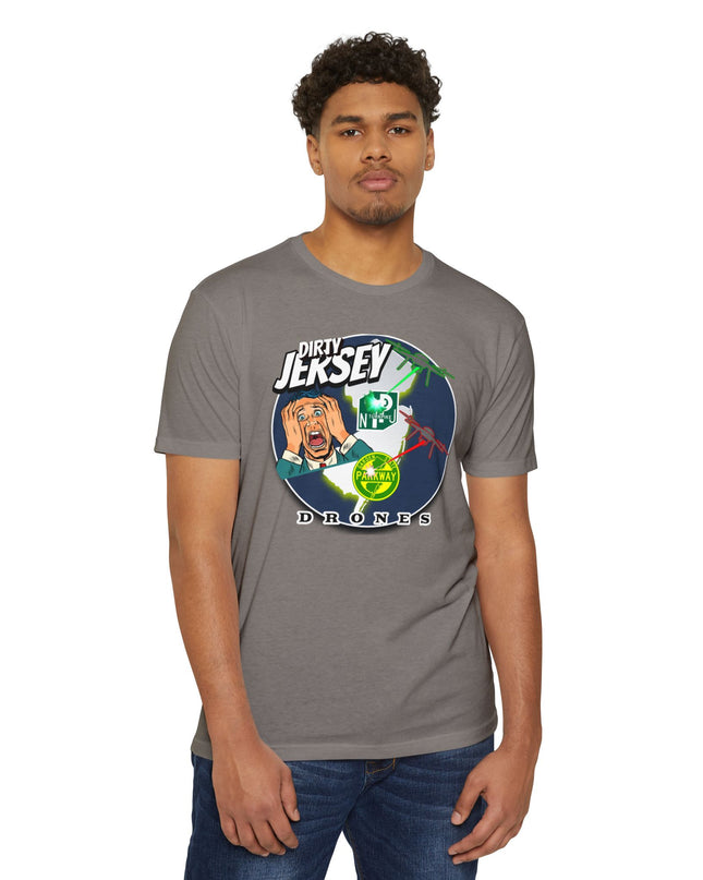 T-Shirt: Dirty Jersey Drone Panic