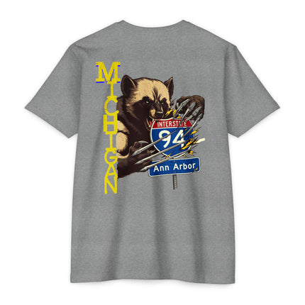 T-Shirt - Interstate 94 Ann Arbor Michigan Road Trip Tailgating Wolverine Country