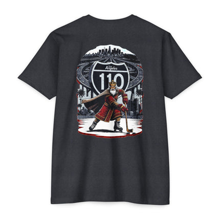 T-Shirt: Los Angeles Interstate 110 Kings Hockey Tee, tailgating at the beach