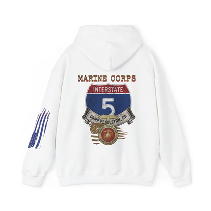 I-5, CAMP PENDLETON MCB, CA, Unisex Heavy Blend™ Hooded Sweatshirt