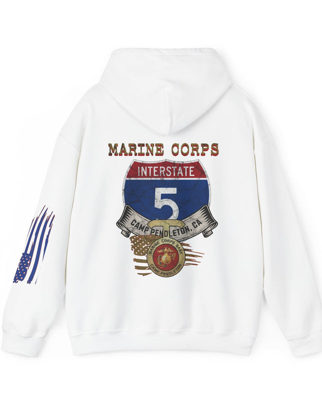 I-5, CAMP PENDLETON MCB, CA, Unisex Heavy Blend™ Hooded Sweatshirt