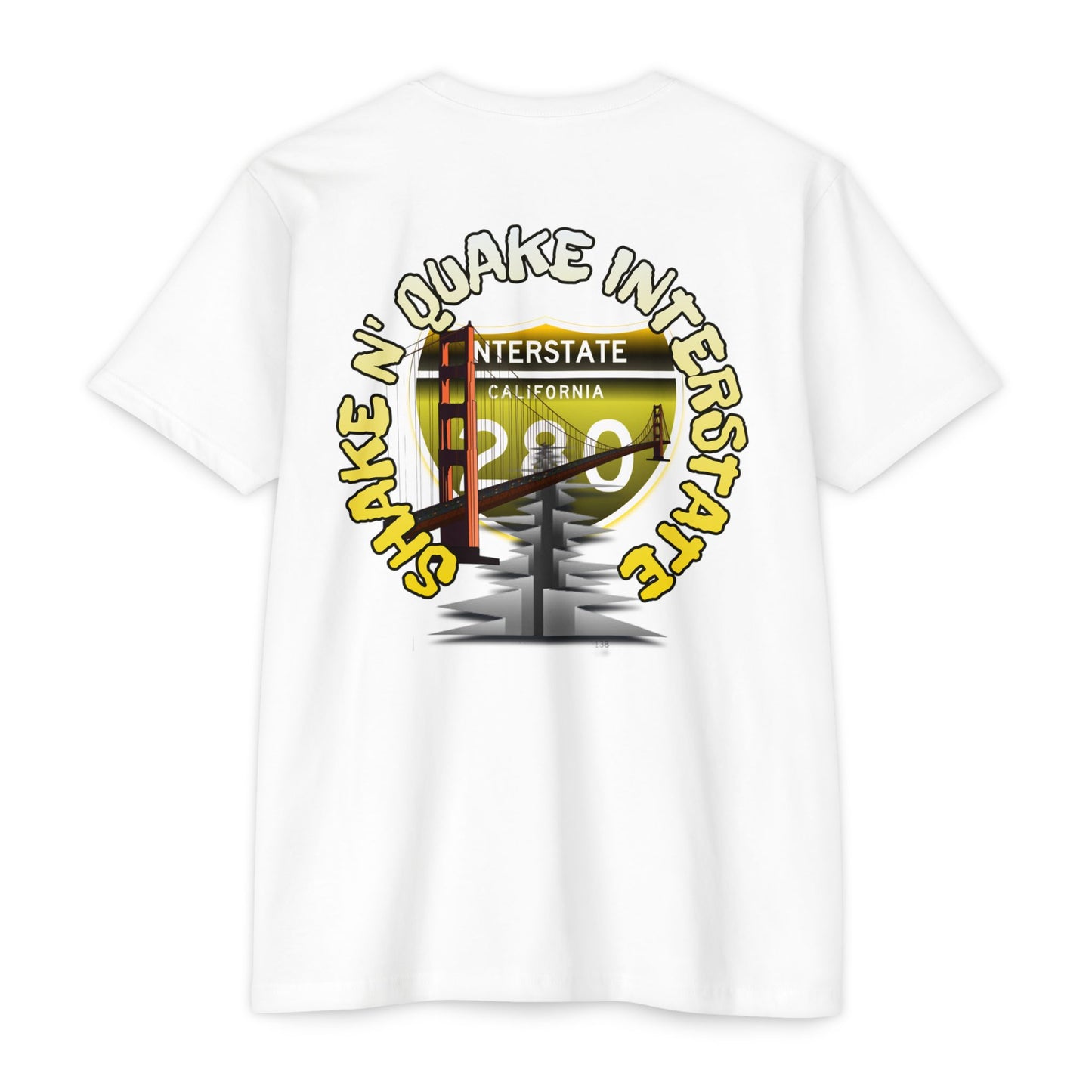 California Interstate 280 Shake and Quake Tee