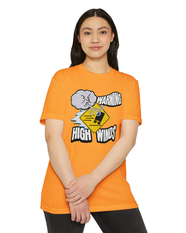 Funny Warning High Winds T-shirt