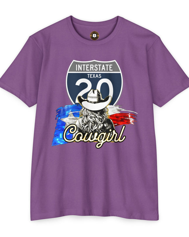 Interstate 20 Cowgirl Road Trip T-shirt