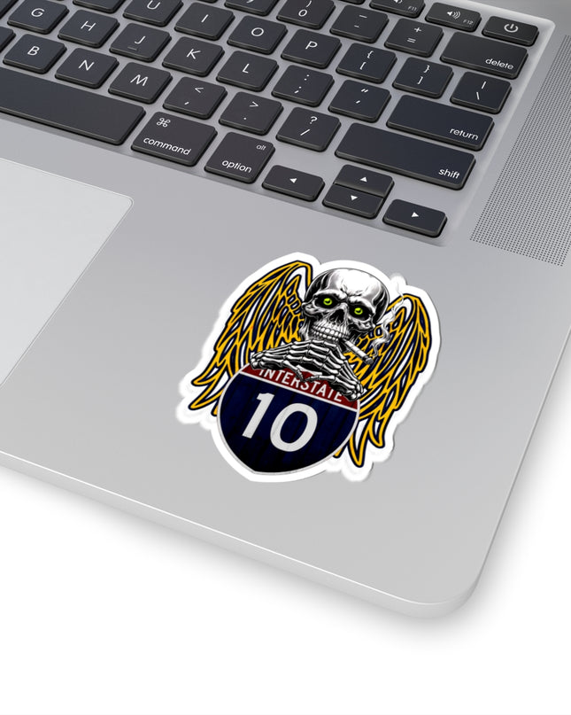 Stickers - Interstate 10 Skull n Cigarettes Design