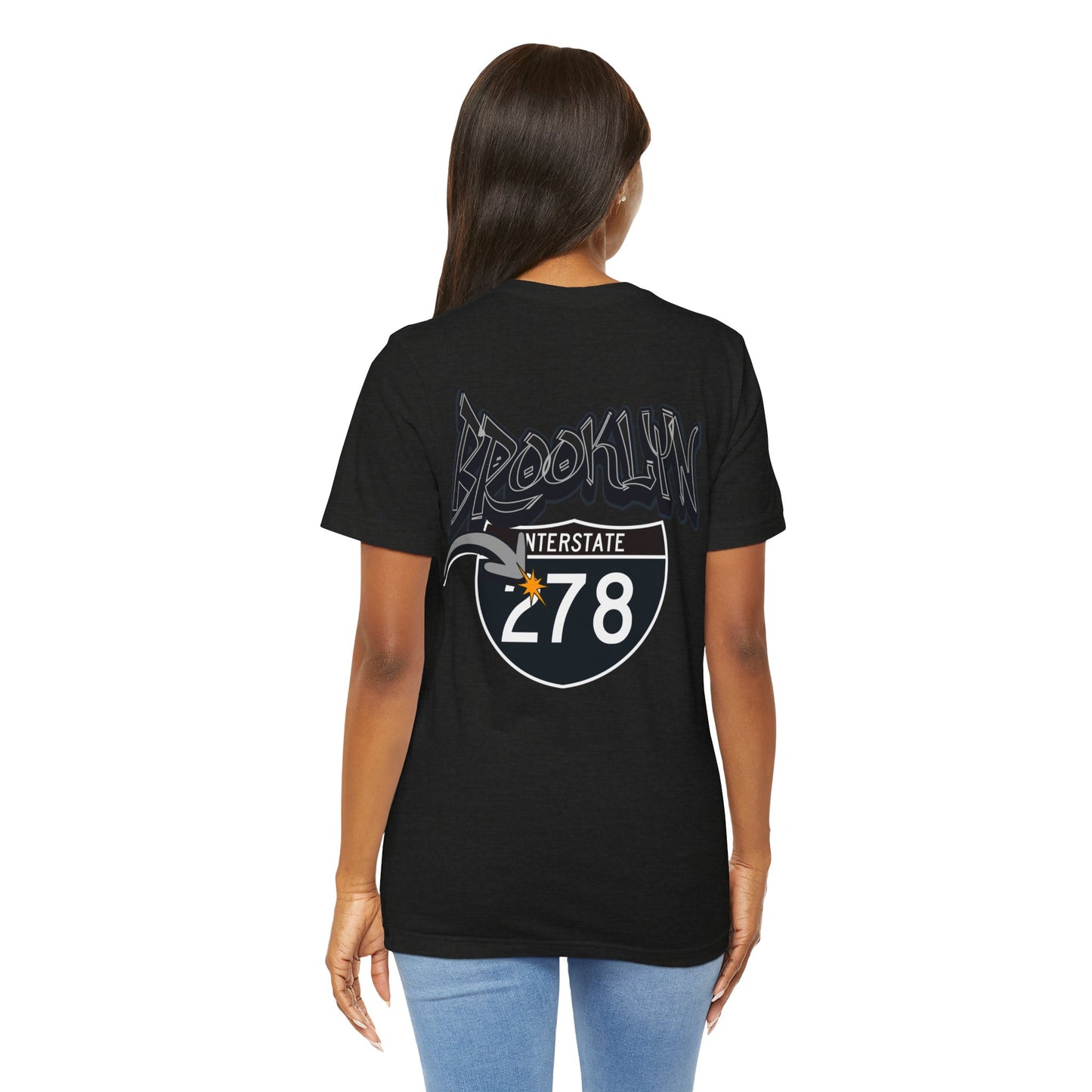 Unisex Tee - Interstate 278 Brooklyn New York Soft Blend Forgeddaboutit Design