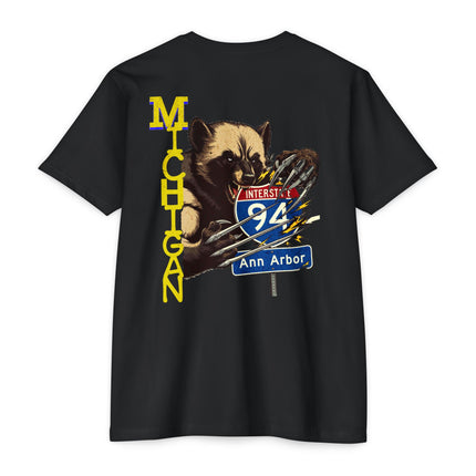 T-Shirt - Interstate 94 Ann Arbor Michigan Road Trip Tailgating Wolverine Country