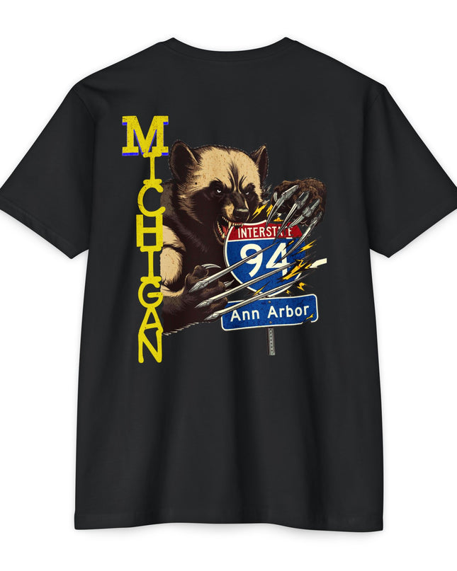 T-Shirt - Interstate 94 Ann Arbor Michigan Road Trip Tailgating Wolverine Country