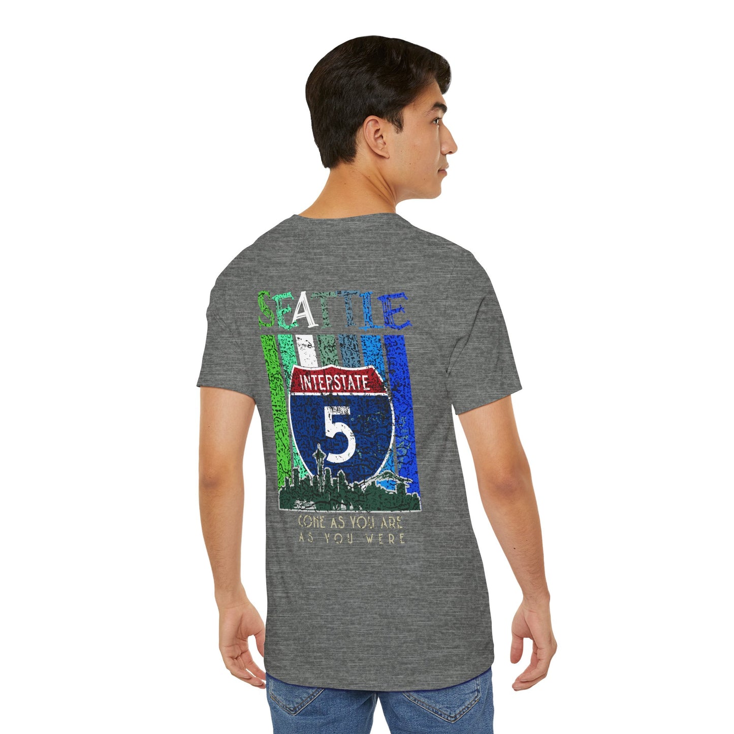 Interstate 5 Seattle Highway Route Apparel - Soft Blend Travel  Unisex Tee