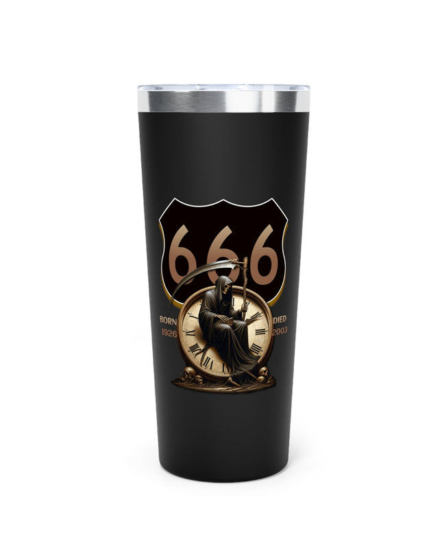 Tumbler - Defuncted Highway 666 Devil's Highway Design, 22oz