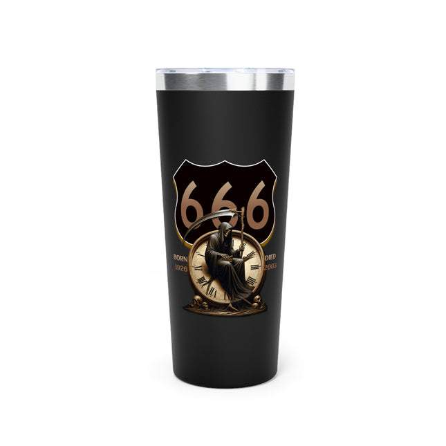 Tumbler - Defuncted Highway 666 Devil's Highway Design, 22oz - Roads and Routes Apparel