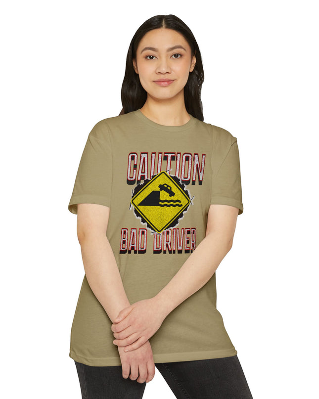 Funny Caution Bad Driver T-shirt