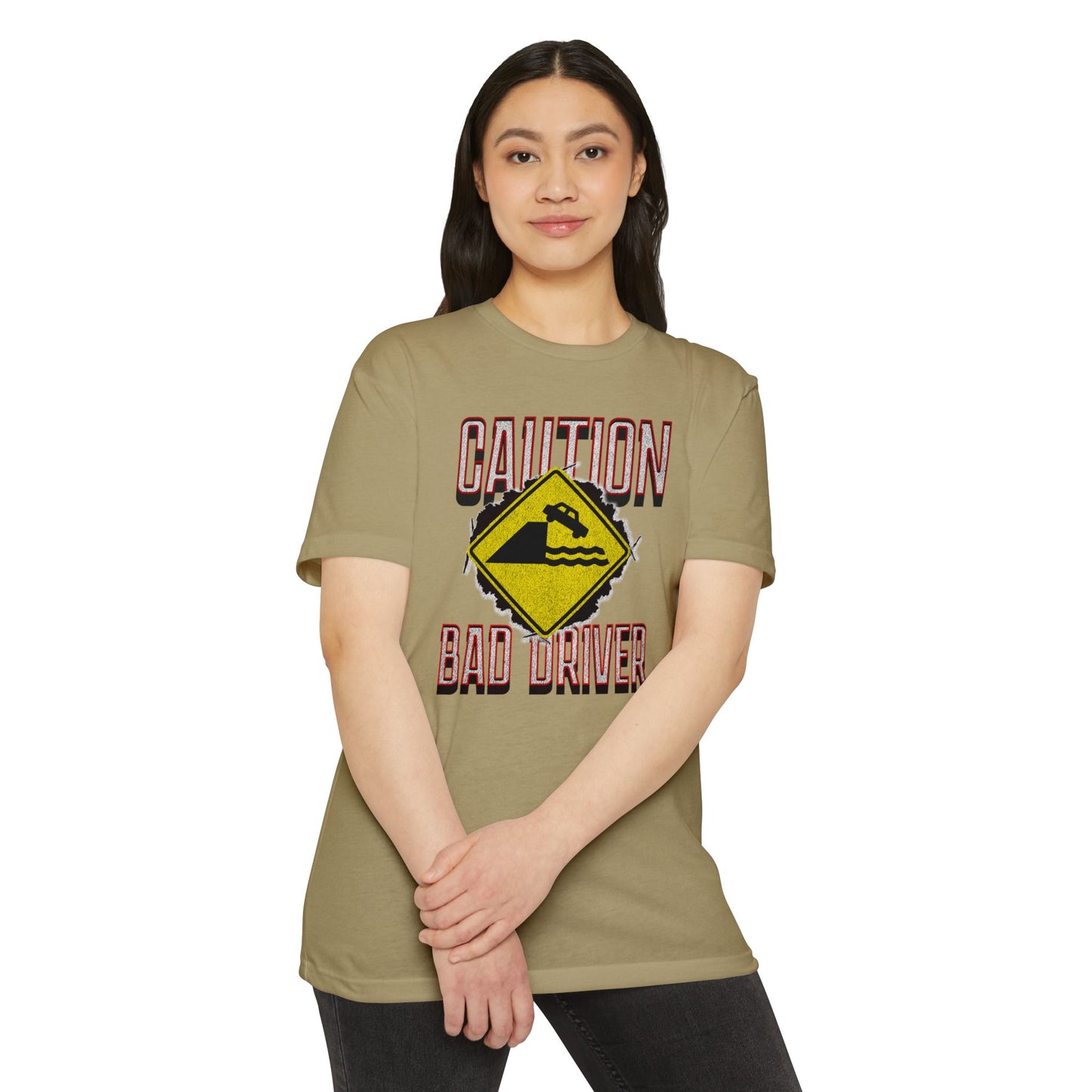 Funny Caution Bad Driver T-shirt