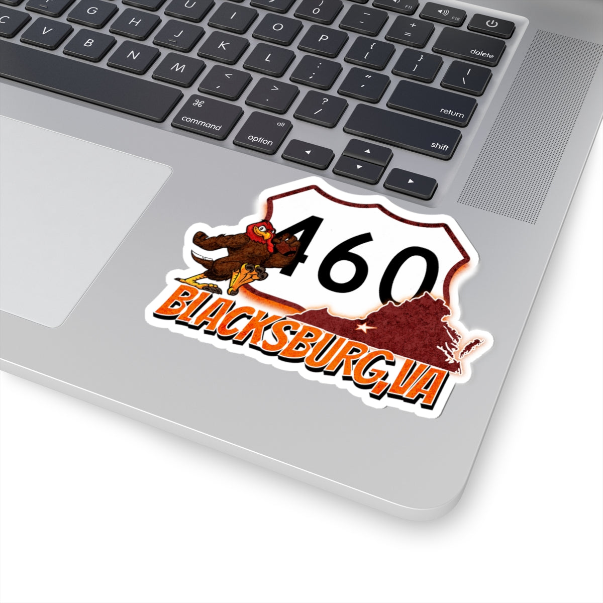 Travel Stickers - Route 460, Blacksburg, Virginia, Home to the Hokie