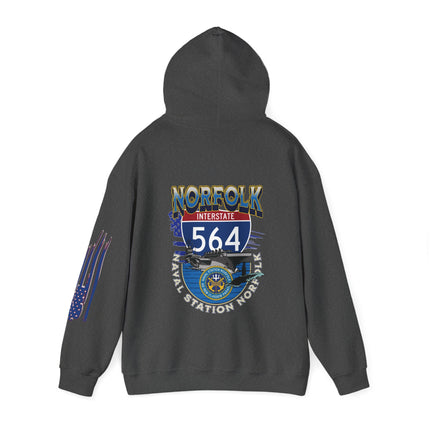 I-564 NORFOLK NAVAL BASE, VA,  -Unisex Heavy Blend™ Hooded Sweatshirt