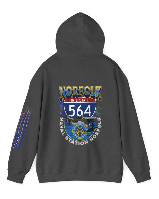 I-564 NORFOLK NAVAL BASE, VA,  -Unisex Heavy Blend™ Hooded Sweatshirt