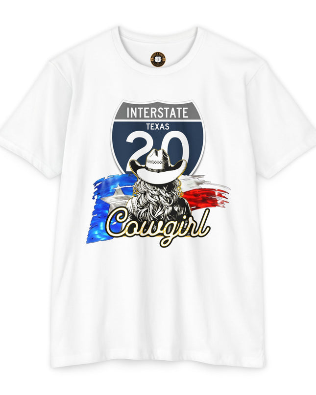 Interstate 20 Cowgirl Road Trip T-shirt
