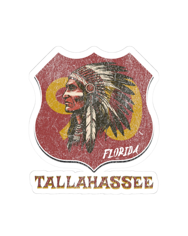 Stickers Tallahassee Route 90 Florida State Seminoles Kiss-Cut