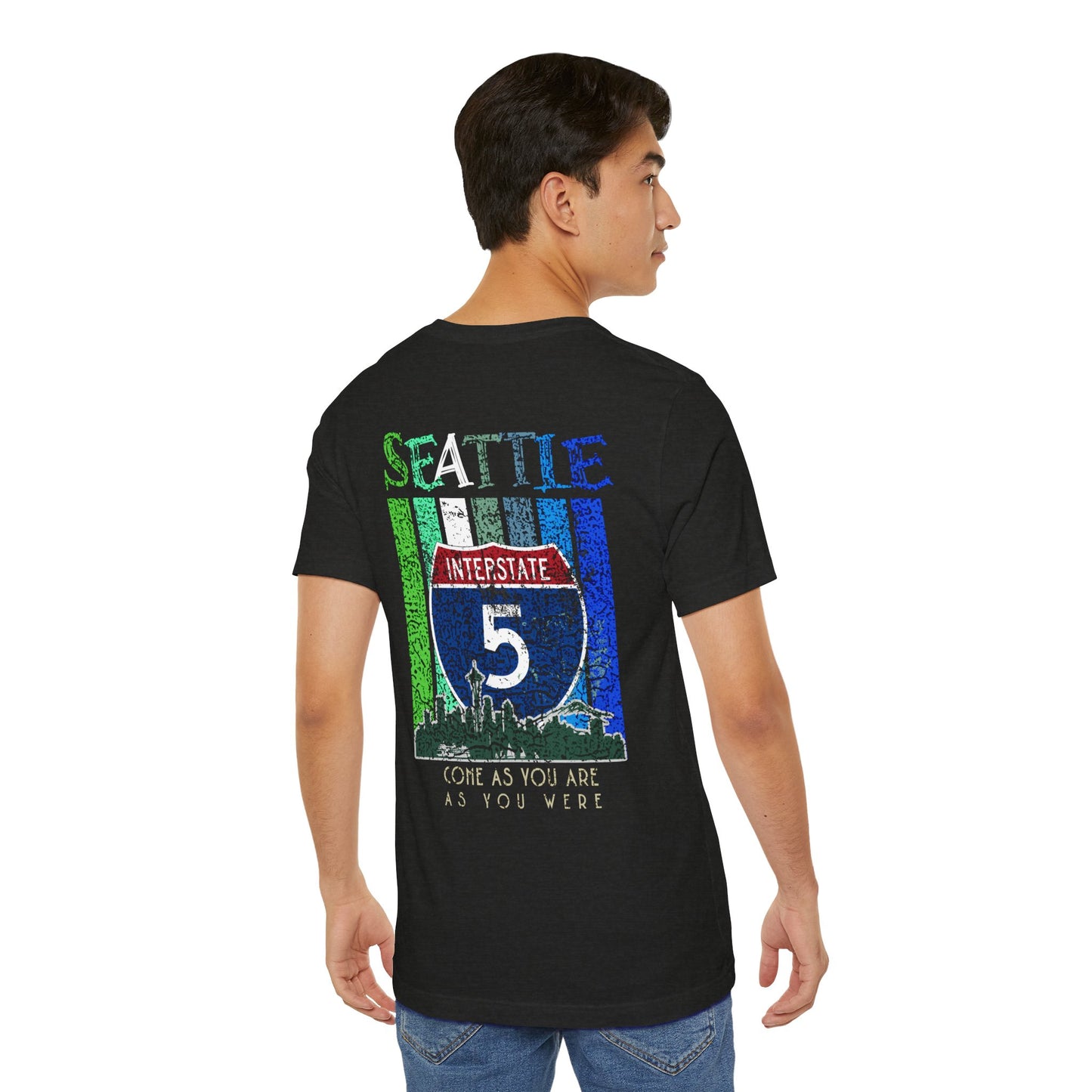 Interstate 5 Seattle Highway Route Apparel - Soft Blend Travel  Unisex Tee