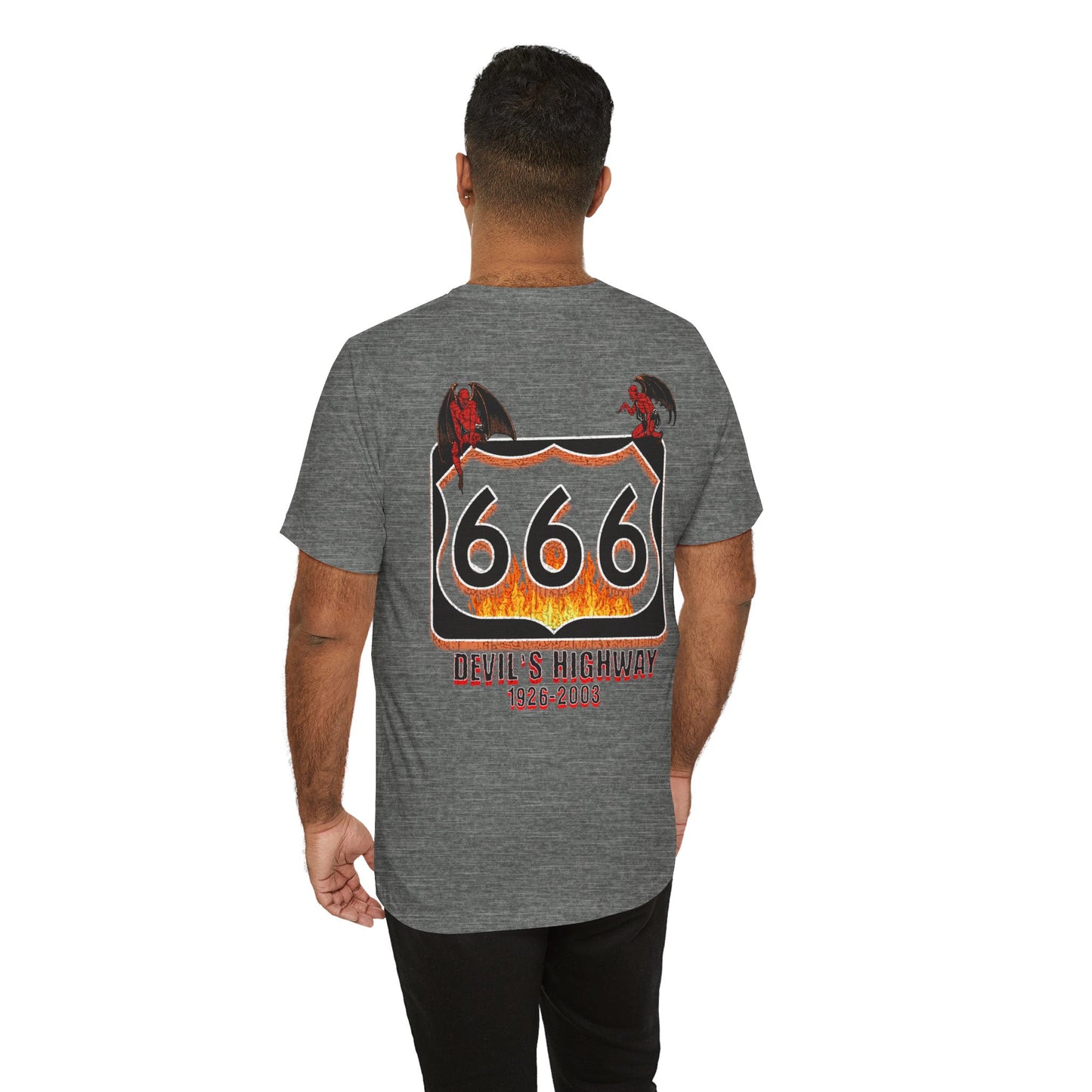 Highway Route  666 The Devil's Highway Unisex Soft Blend Tee