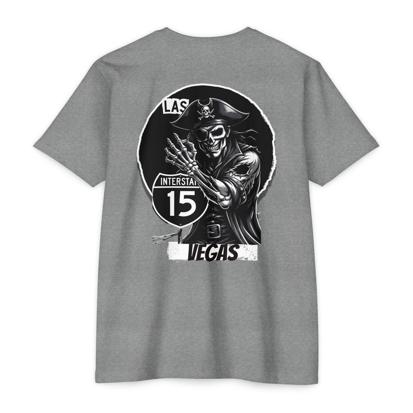 Las Vegas  Interstate 15 Silver and Black Pride Tee, The pirate has moved to the desert