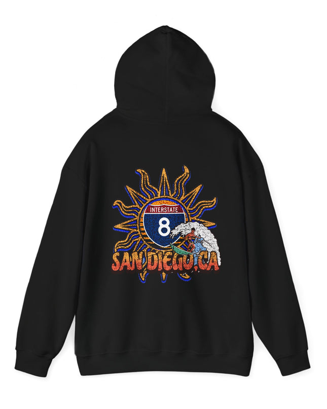 I-8, SAN DIEGO ,CA,  Hooded Sweatshirt