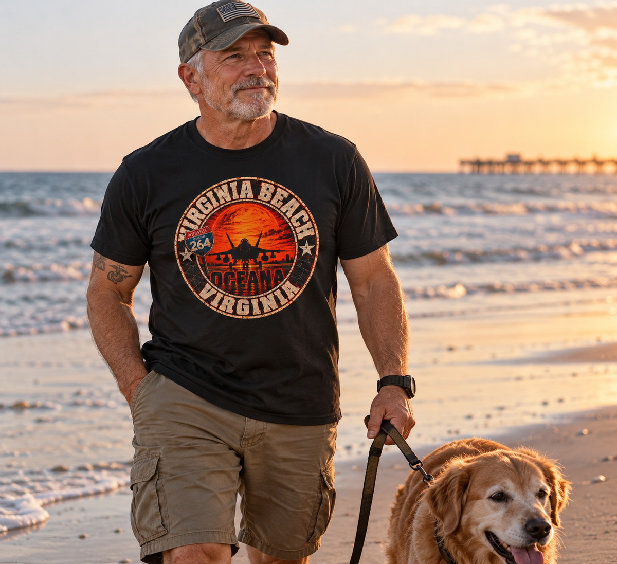 Oceana I-264 Virginia Beach T-Shirt  Veteran and Active Duty
