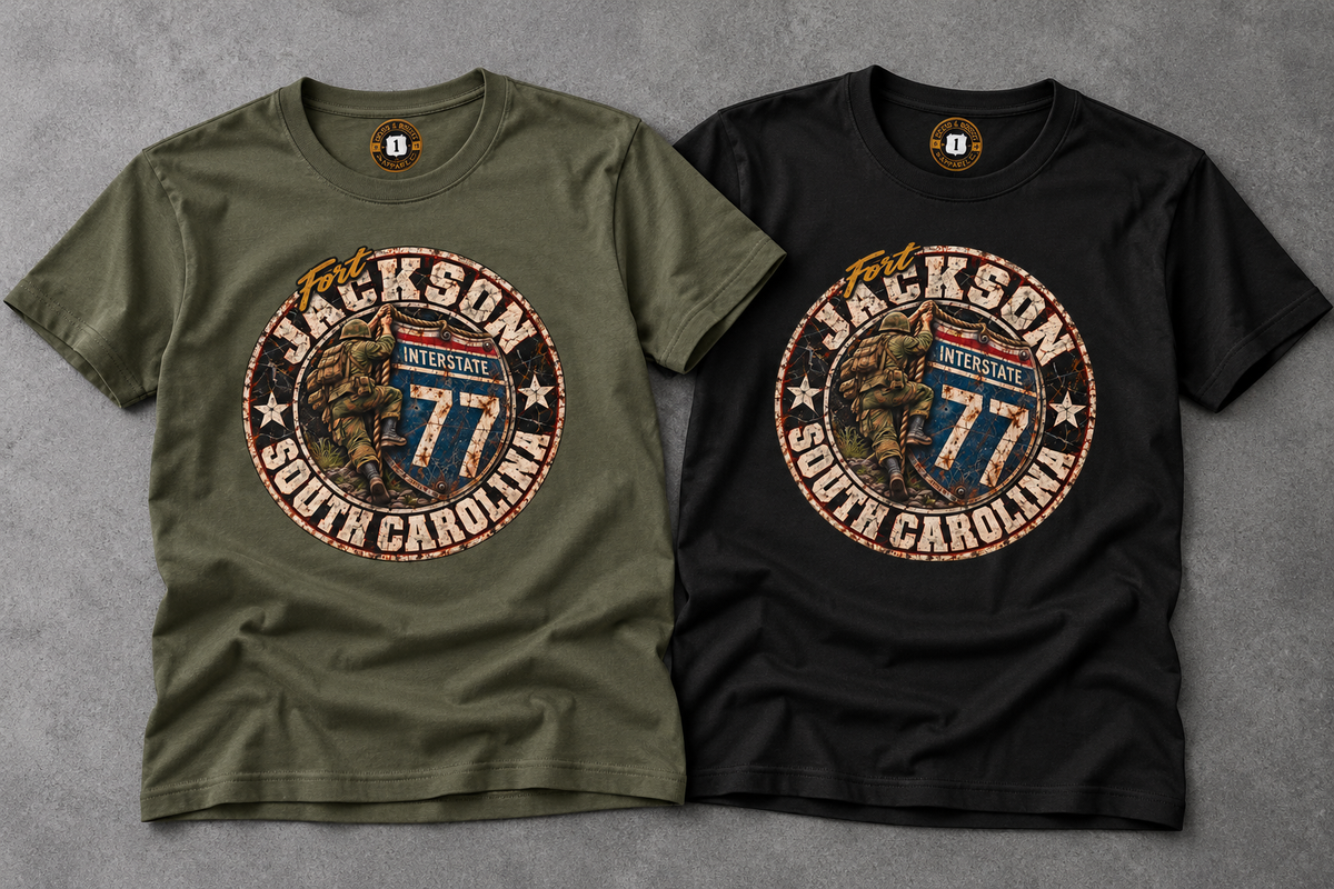 Interstate 77 Columbia, South Carolina Military Route T-Shirt