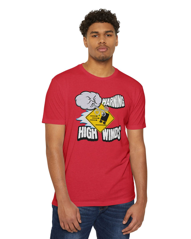Funny Warning High Winds T-shirt