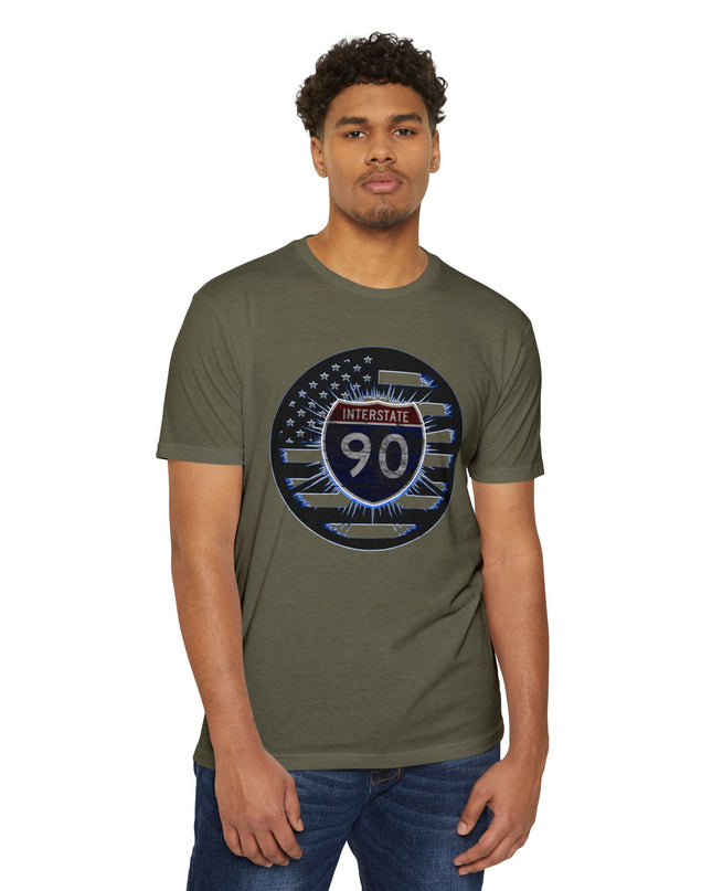 Interstate 90  Heart of Americana - Roads and Routes Apparel