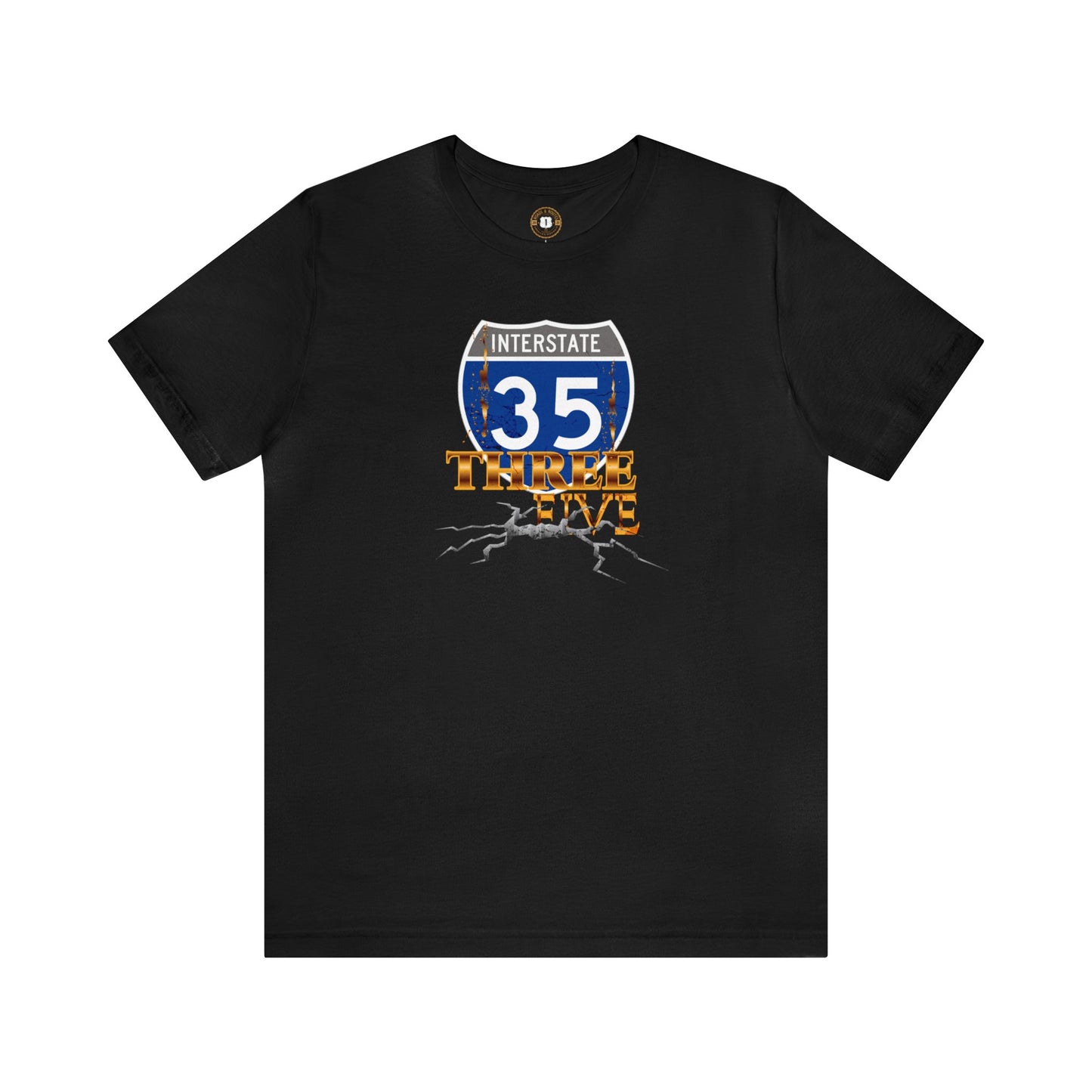 THREE FIVE,  Unisex Jersey Short Sleeve Tee