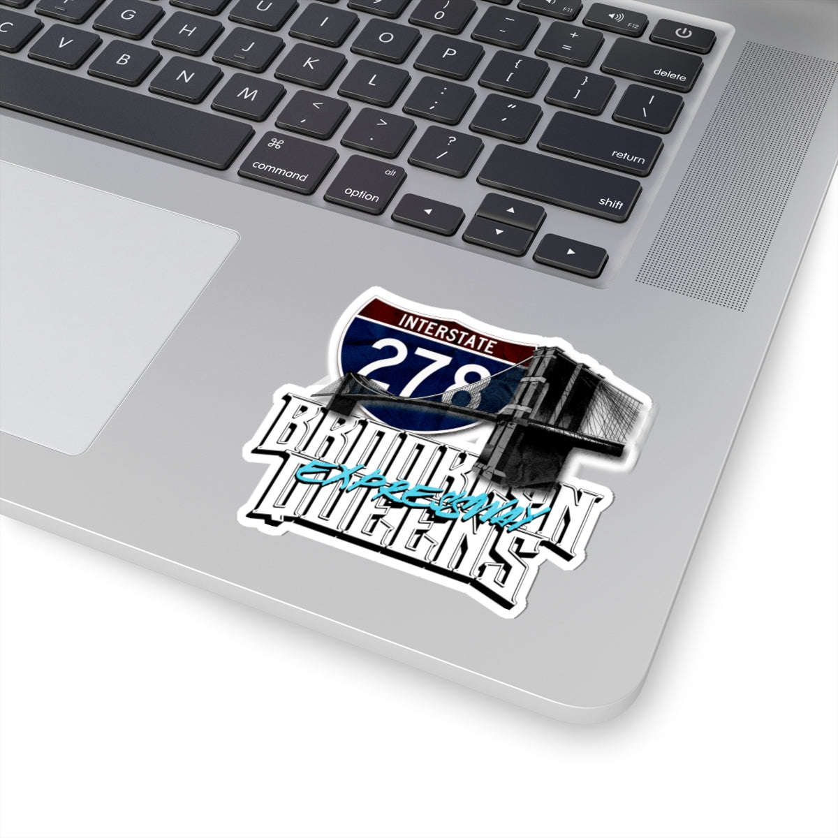 stickers-Interstate 278 Brooklyn Queens Expressway Pothole Highway - Roads and Routes Apparel