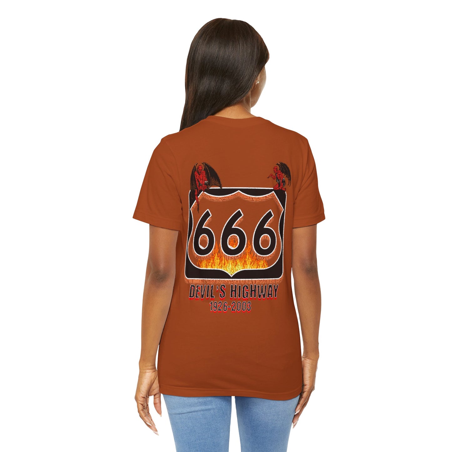 Highway Route  666 The Devil's Highway Unisex Soft Blend Tee