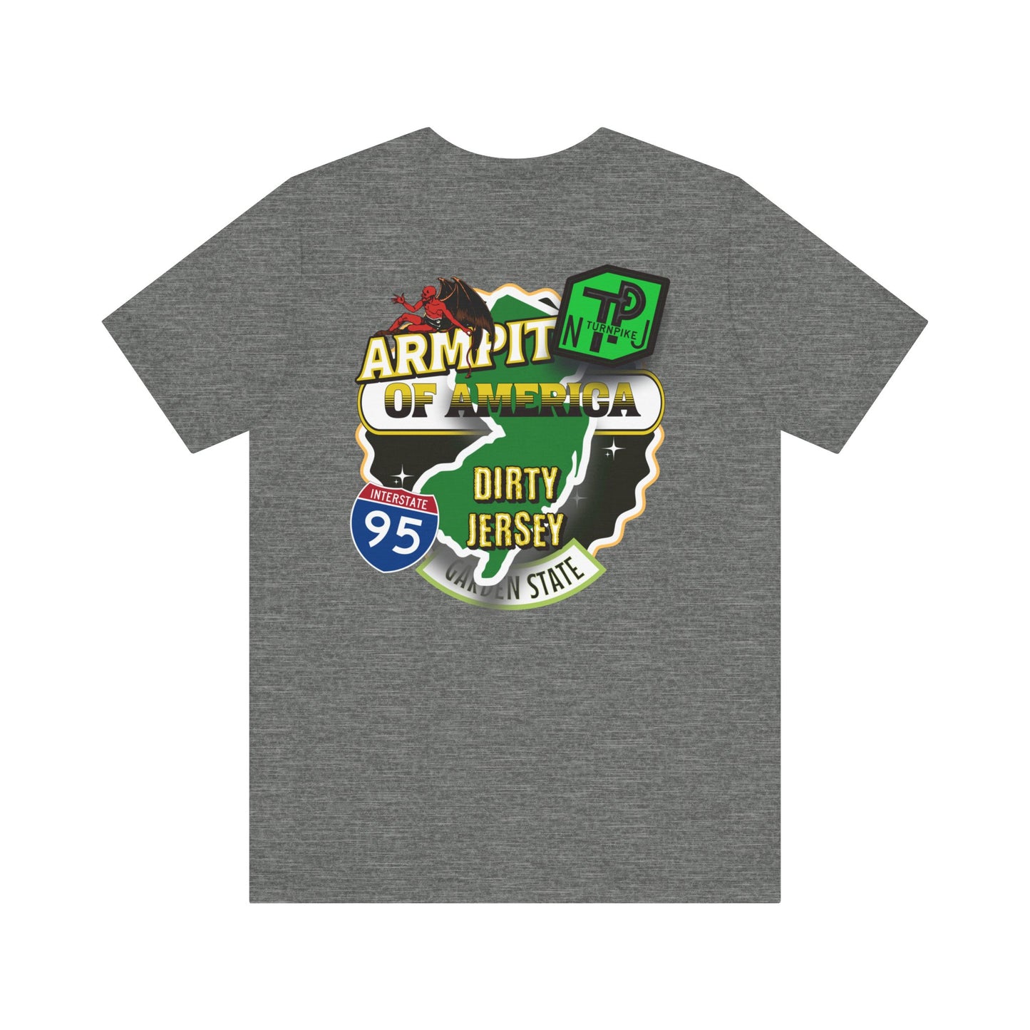 DIRTY JERSEY, I-95, Unisex Jersey Short Sleeve Tee