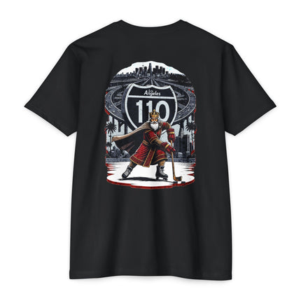 T-Shirt: Los Angeles Interstate 110 Kings Hockey Tee, tailgating at the beach