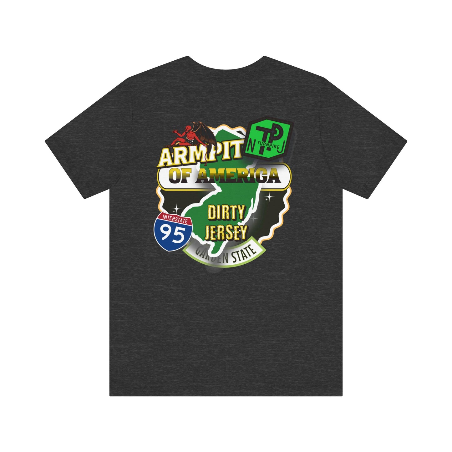 DIRTY JERSEY, I-95, Unisex Jersey Short Sleeve Tee