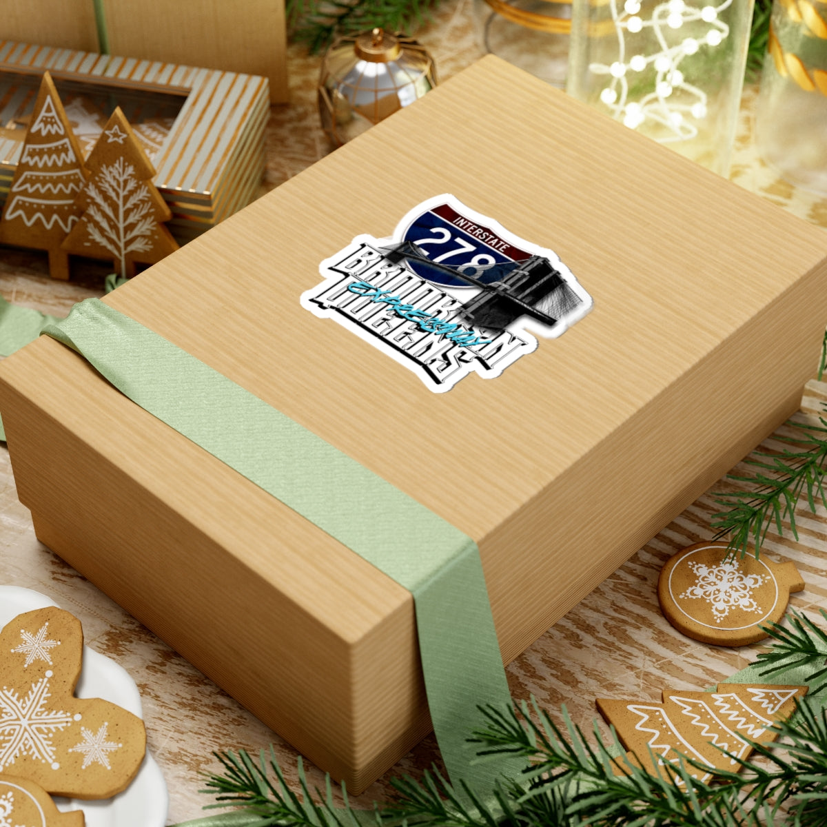 stickers-Interstate 278 Brooklyn Queens Expressway Pothole Highway - Roads and Routes Apparel