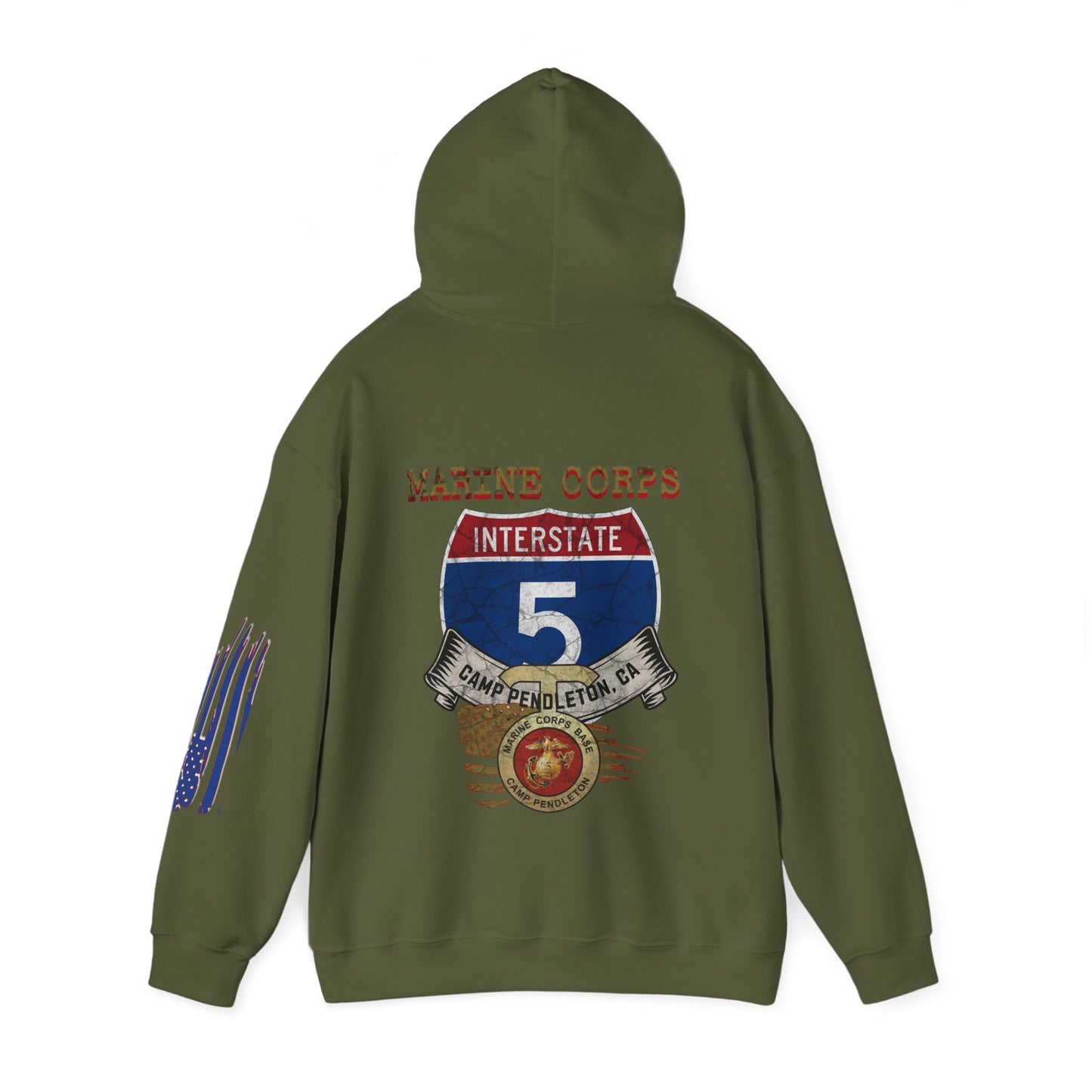 I-5, CAMP PENDLETON MCB, CA, Unisex Heavy Blend™ Hooded Sweatshirt