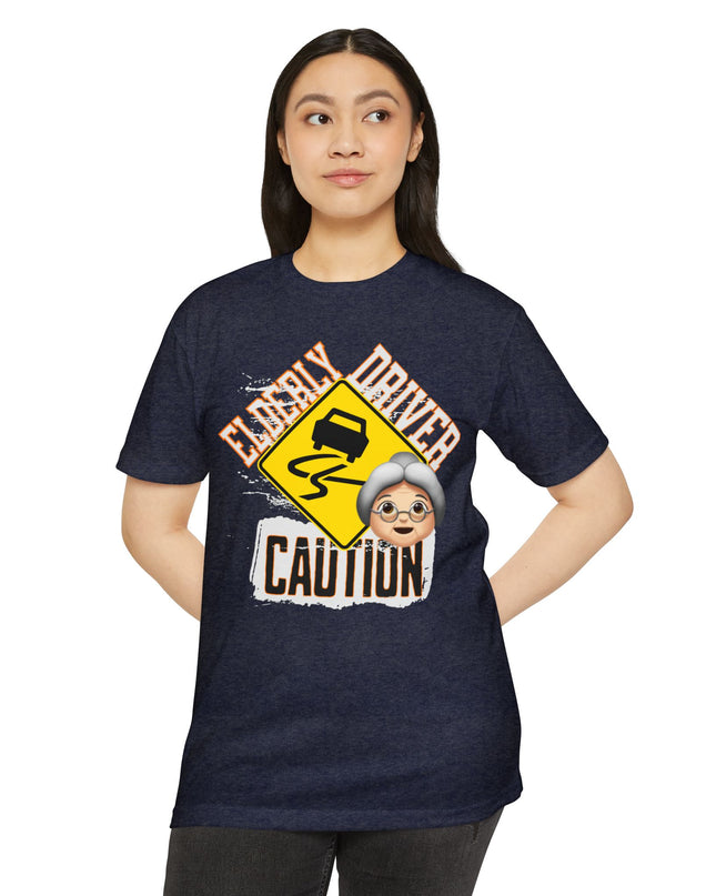 Funny Caution Elderly Driver T-shirt