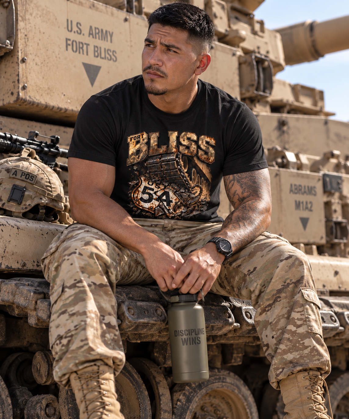 Fort Bliss Army Base T-Shirt US-54 Veteran Tee