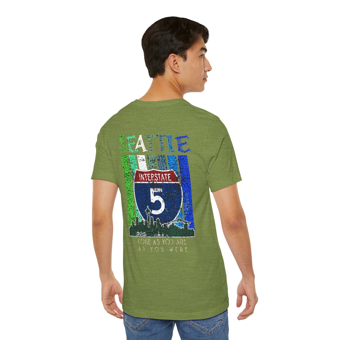 Interstate 5 Seattle Highway Route Apparel - Soft Blend Travel  Unisex Tee