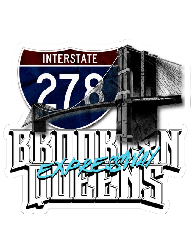 stickers-Interstate 278 Brooklyn Queens Expressway Pothole Highway