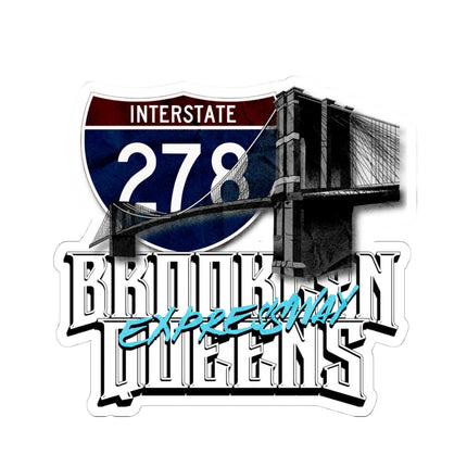 stickers-Interstate 278 Brooklyn Queens Expressway Pothole Highway