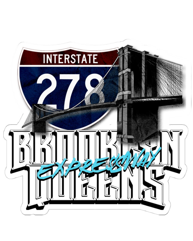 stickers-Interstate 278 Brooklyn Queens Expressway Pothole Highway
