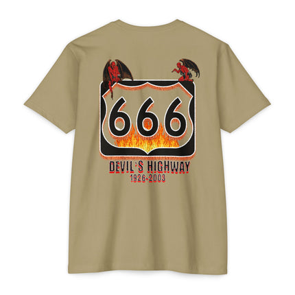 Vintage Highway 666 Unisex T-shirt for Nostalgia Enthusiasts