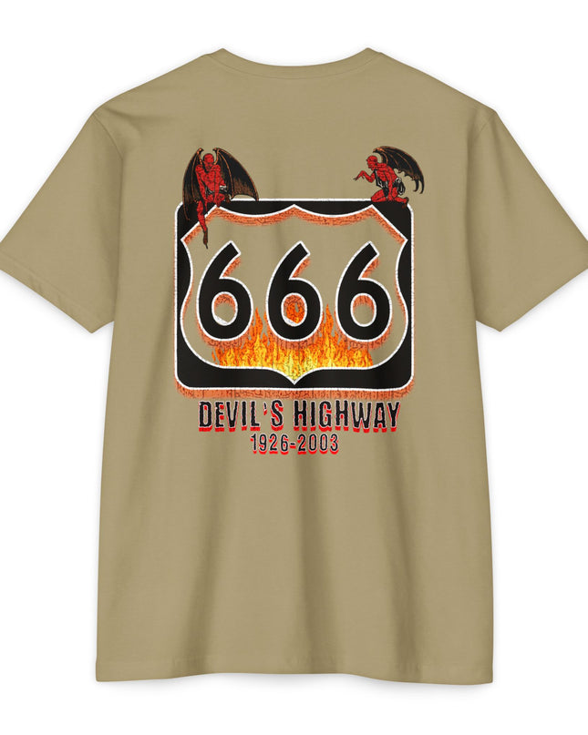 Vintage Highway 666 Unisex T-shirt for Nostalgia Enthusiasts