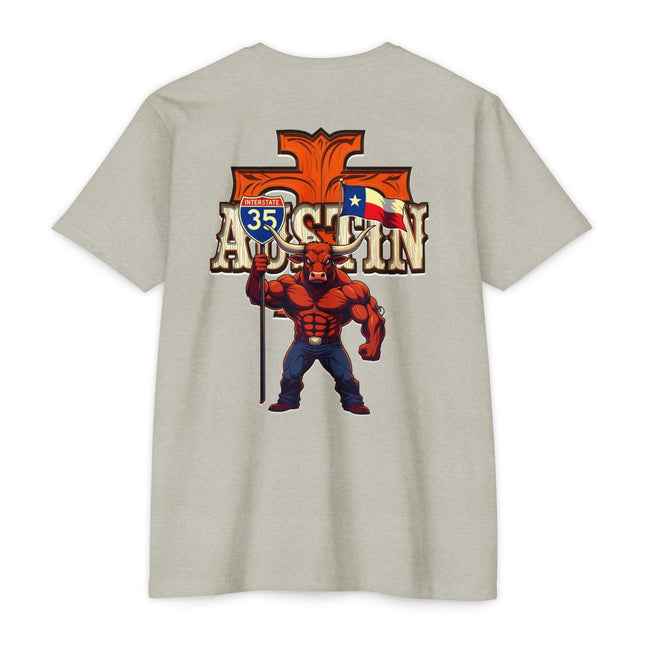 Longhorn Country T-shirt - Texas Travel Interstate 35 Design - Roads and Routes Apparel