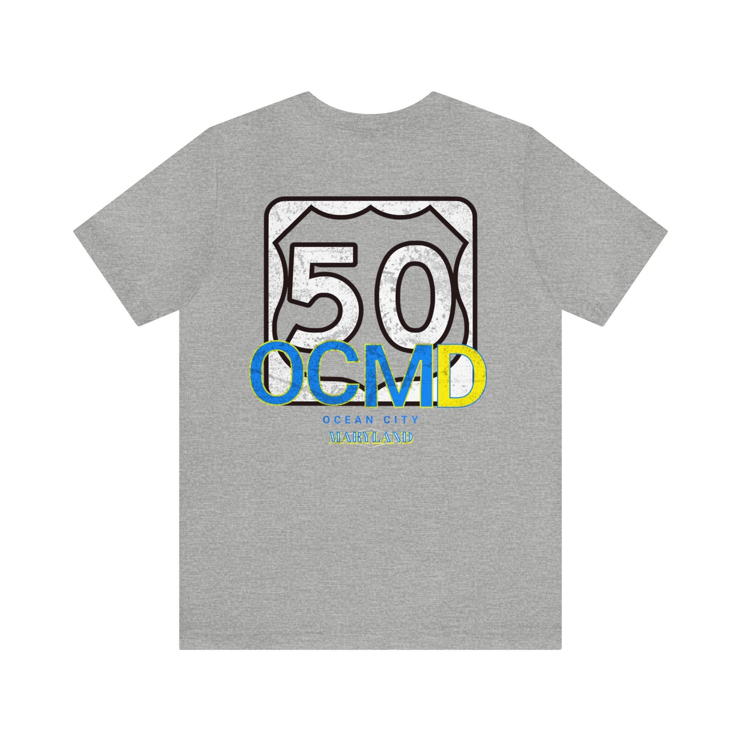 RT 50, OCEAN CITY, MD, Unisex Jersey Short Sleeve Tee