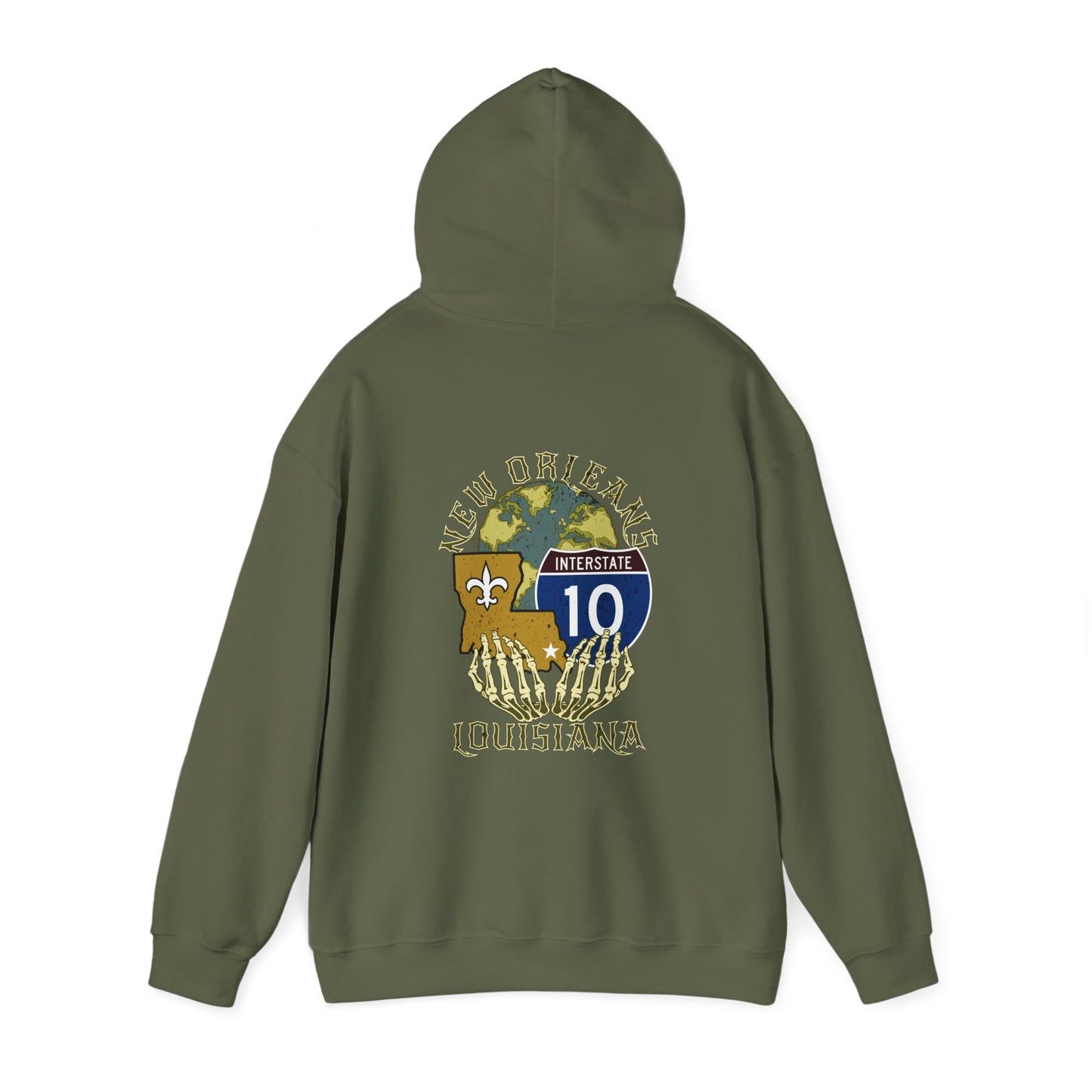 Interstate 10 New Orleans Hoodie