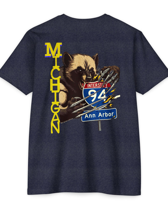 T-Shirt - Interstate 94 Ann Arbor Michigan Road Trip Tailgating Wolverine Country